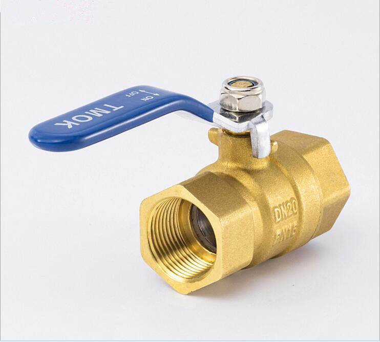 female thread manual brass ball valve, light weight thickening brass ball valve DN15