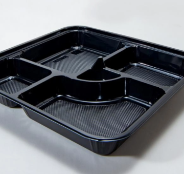 Four-compartment disposable bento box