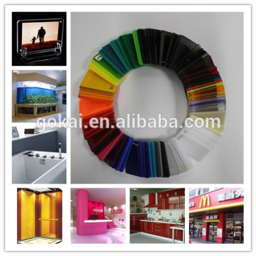 2015 colorful cast acrylic sheets for signage