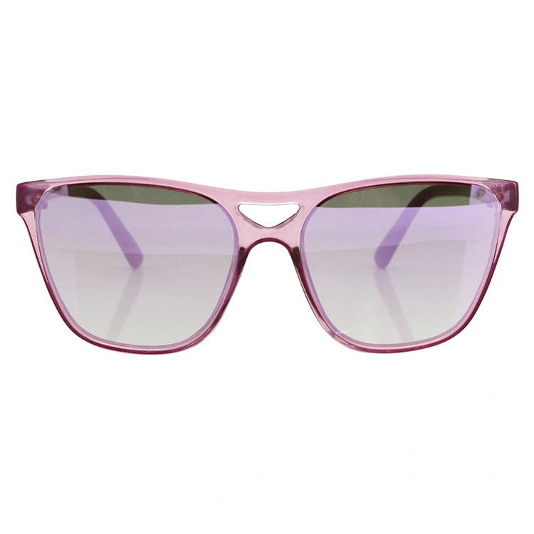 2020 Flat Lens Transparent Pink Fashion Sunglasses