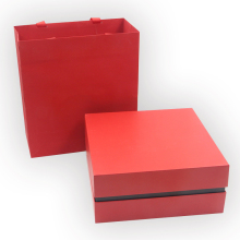 Guaranteed quality red colored paper bag for gift