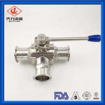 Hygienic 3 Way Tee Type Ball Valves