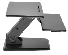 Gas Spring Sit-Stand Desktop Workstation Laptop Modern MDF Workstation