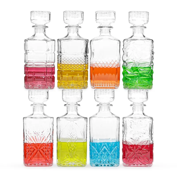 1000ml Square Glass Decanter Bottle For Whisky Liquor