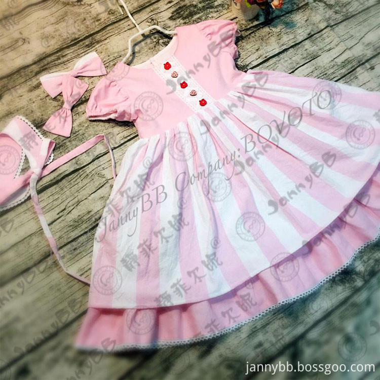  pink stripe dress02