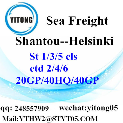 Seefracht von Shantou nach Helsinki