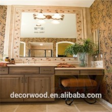 Country style wooden bathroom cupboard