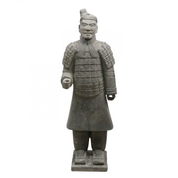 Antique stone craving sculpture chinese warriors statue for sale