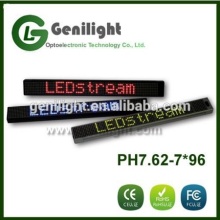 P7.62 outdoor single color led scrolling text display