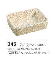 2013 art and handmade rectangular ceramic sink