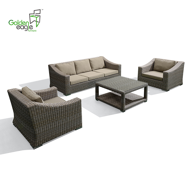 4pcs aliminyòm otèl pwojè sofa mete lwazi