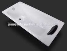 hotel project cast iron bathtub shower tray 1.7m white enameled cast iron tub