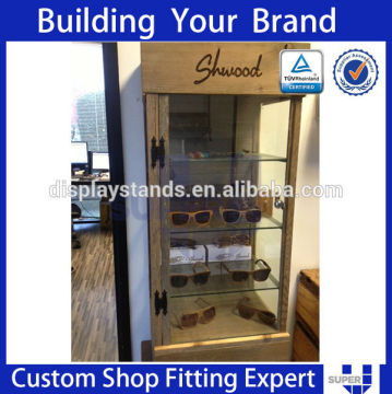 custom pop wall mount eyeglass display showcase glasses display cabinet
