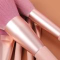 Charming pink makeup brushes with PU bag