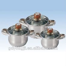 FH-171 6PCS GLASS COVER JUMBO COOKWARE