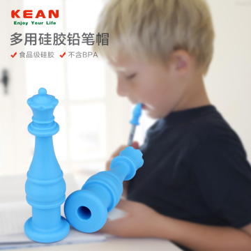 2016 New King Silicone Chewable Teether Animal Pen Toppers