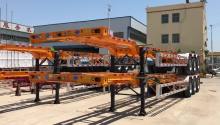 Widely used 3 axles Container Skeleton Semi-Trailer
