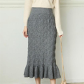 Warm Ladies Knitted Long Skirt