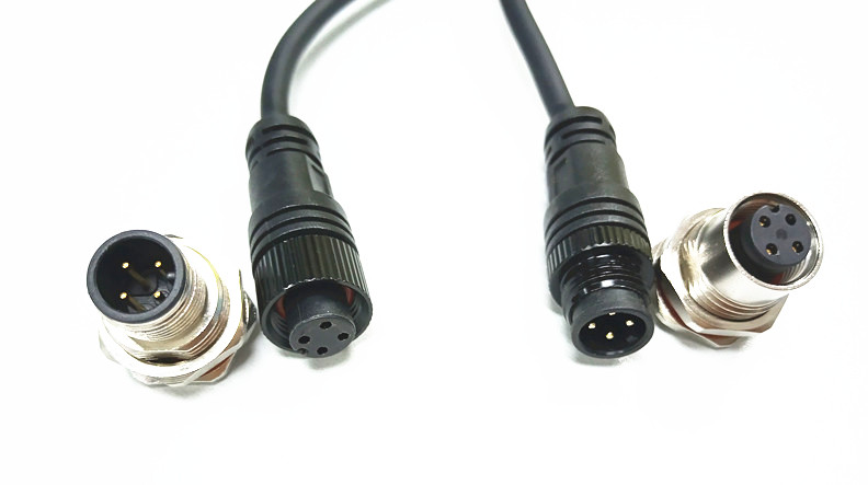 2pin 12A IP67 Injection Molded Quick Connect LED Outdoor Lighting Plug and Socket Waterproof Connector Cable