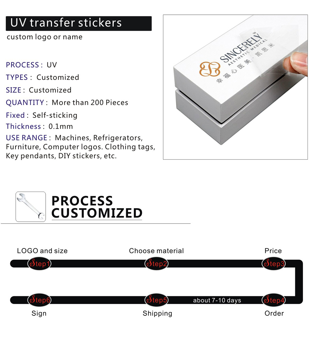 uv transfer label details