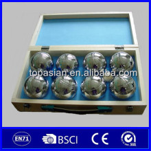 Bocce ball with wooden box