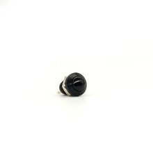 Ball Head Aluminium Oxide Black Button Switches - Self-resetting Momentary Push Button Switches 8mm for Industrial and Home Use