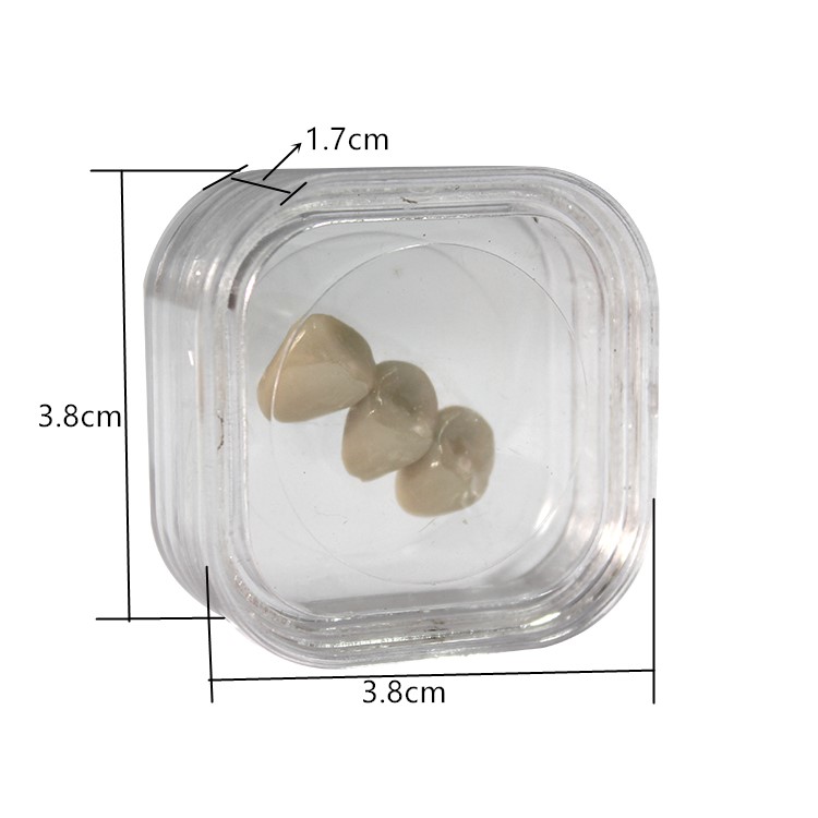 1.5 Inch Plastic Membrane Dental Crown Box Jewelry Box