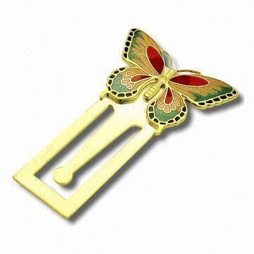 Custom Promotional Butterfly Metal Bookmarks, Metal Iron Personalised Bookmarks