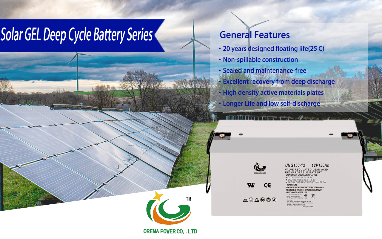 Solar GEL Deep Cycle Battery SERIES 123