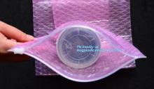 Mailer Slider Air Ziplock Bubble Bag, Anti Shock Plastic PE Material Mailer Slider Air Ziplock Bubble Bag, Custom Printed Slider
