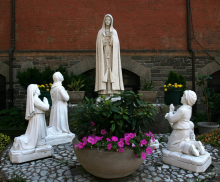 large garden street statues stone outdoor marble mother mary statue