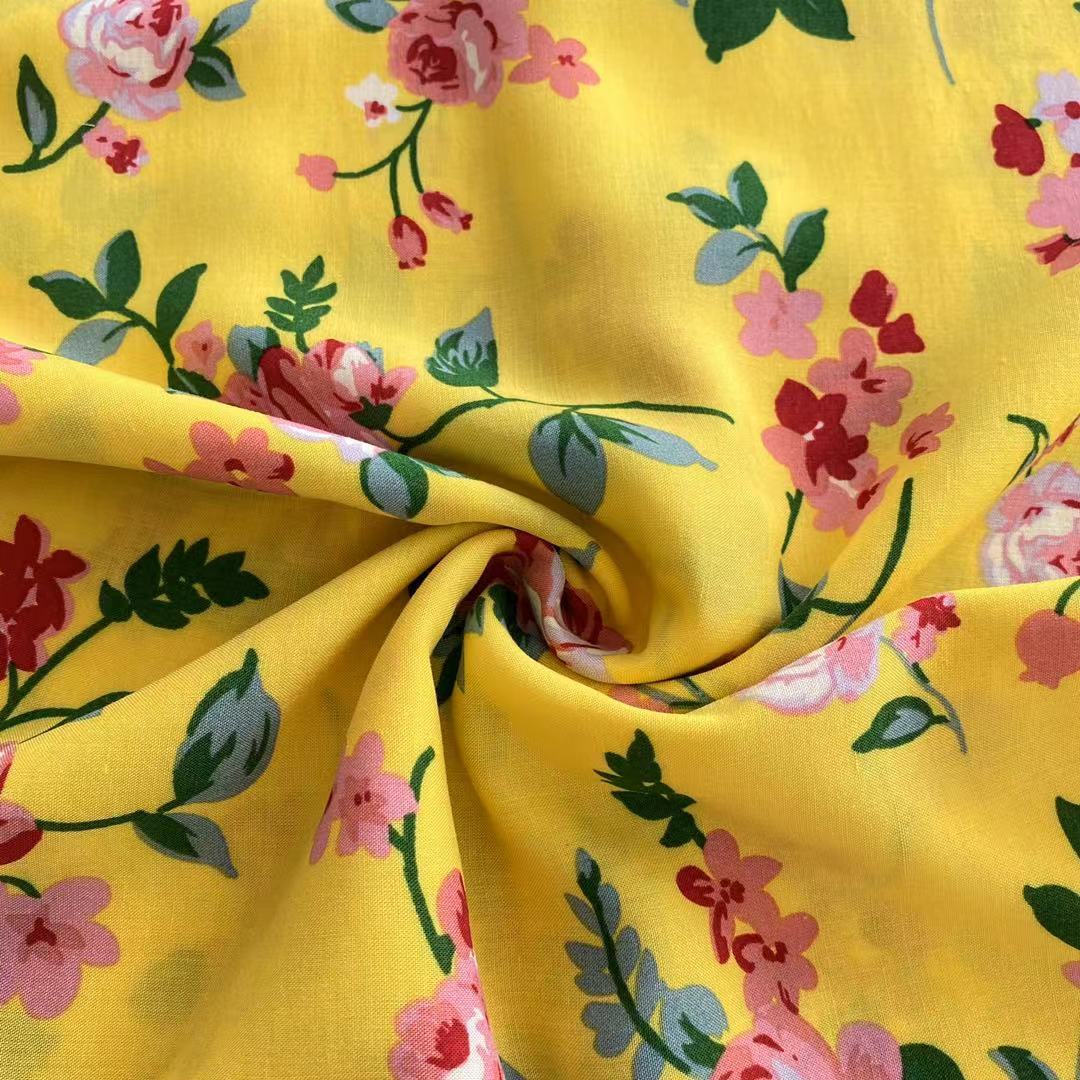 Weiche Farben Kleid Material Krawatte gefärbt 100%viskose Stoff für Frau