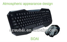 2.4g wireless gaming mouse keyboard combos