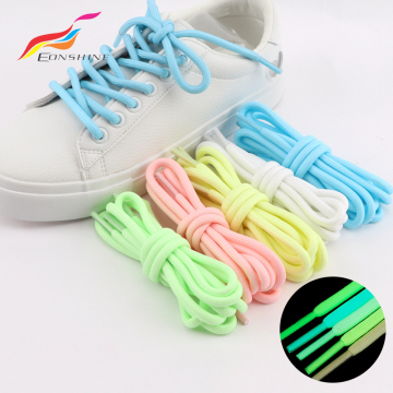 Glow-in-the-Dark 120cm Shoelaces for Sneakers: Luminous Dak Round Night Glowing Shoe Laces