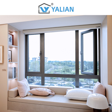 Double Soundproof Glazed Casement Windows Nylon Screens