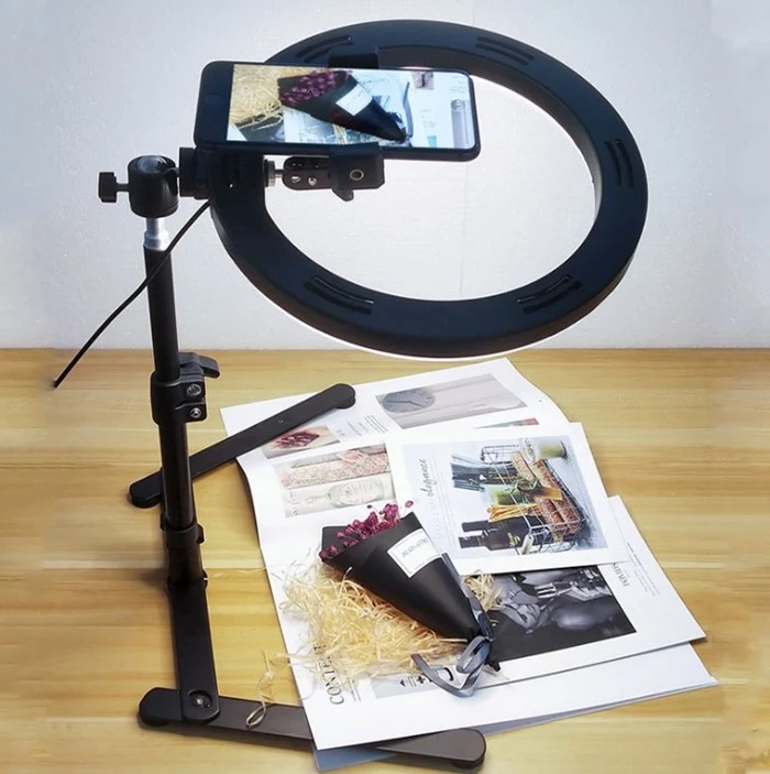 Table Top Teaching Online Handphone Stand Holder for Online Video