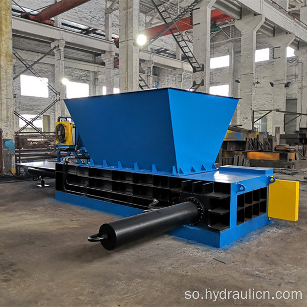 Hopper Nooca Birta Qasacadaha Baling Press Recycling Machine