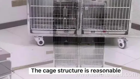 Stainless Steel Pet Oxygen Cage for Cats and Dogs