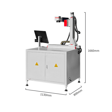 Desktop 3 Axis Moving Module MOPA Fiber Laser Marking Machine