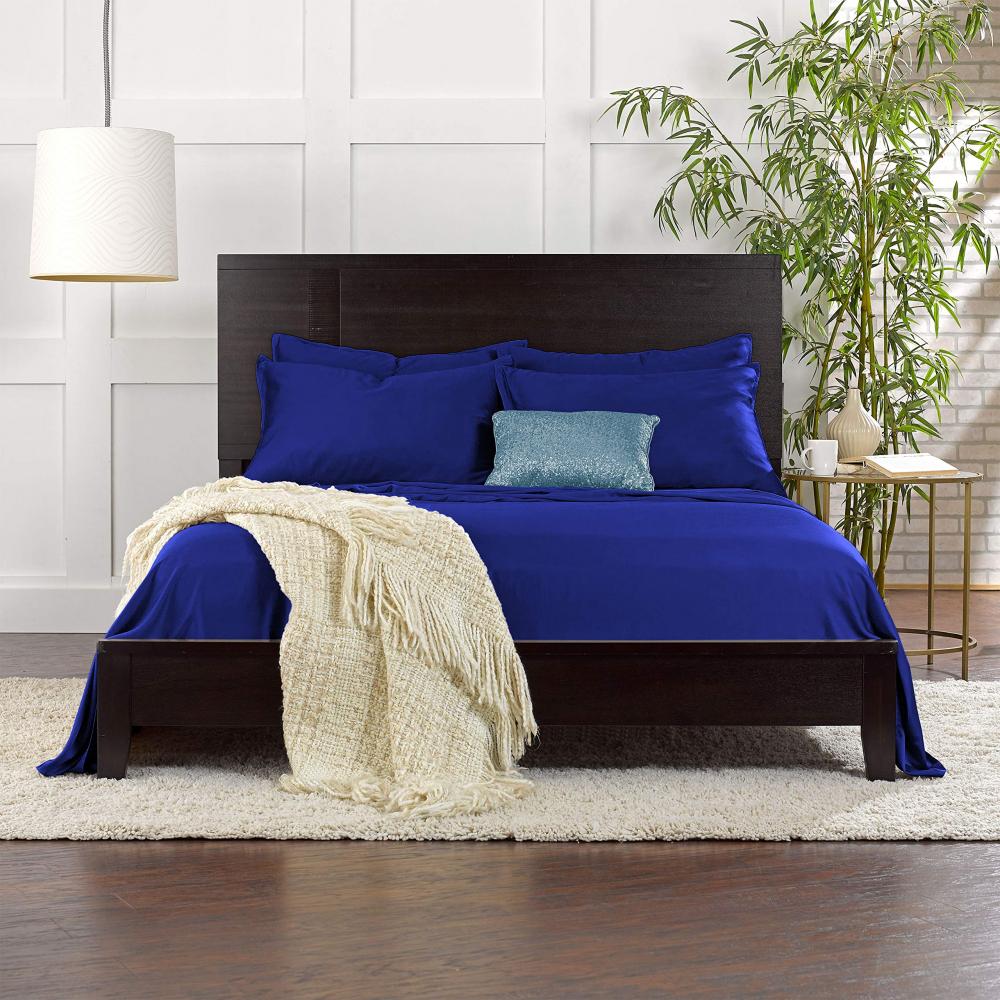 Luxury 4pcs Bamboo Fitted Sheet Pillowcase Set