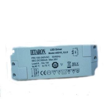 DC39V 350mA konstant nuvarande LED Driver 6-10W, 100-240V 50 / 60Hz