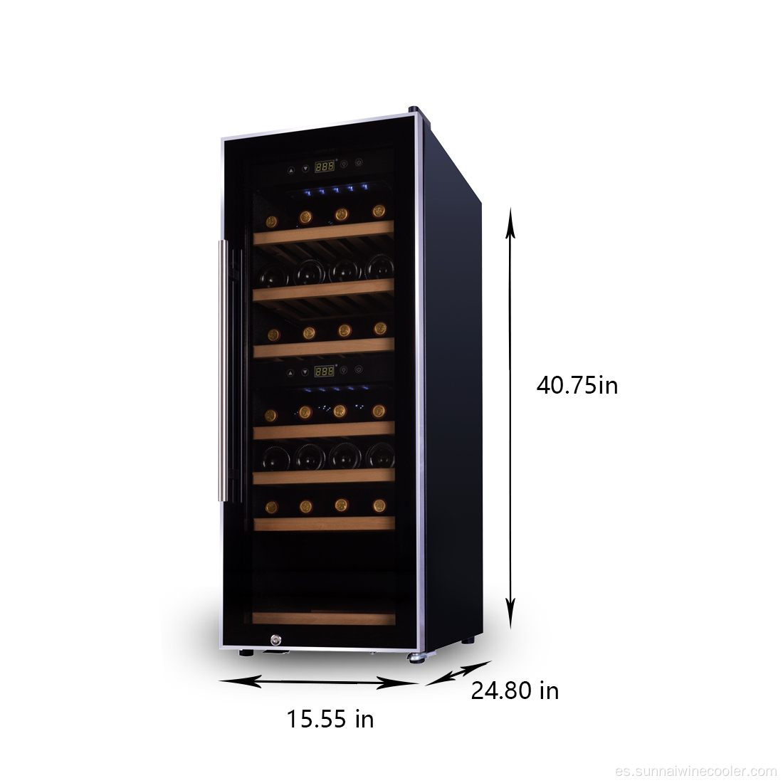 Compresor bajo bodega de vinos molidos refrigerador independiente