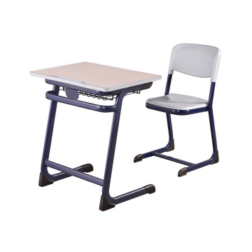 Fixed single school students study desks and chairs