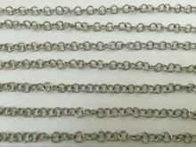 Silver stainless steel jewelry chains wholesale