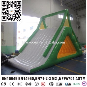 Adult Inflatable Water Park Floating Slide Aqua Climbing Slide Tower