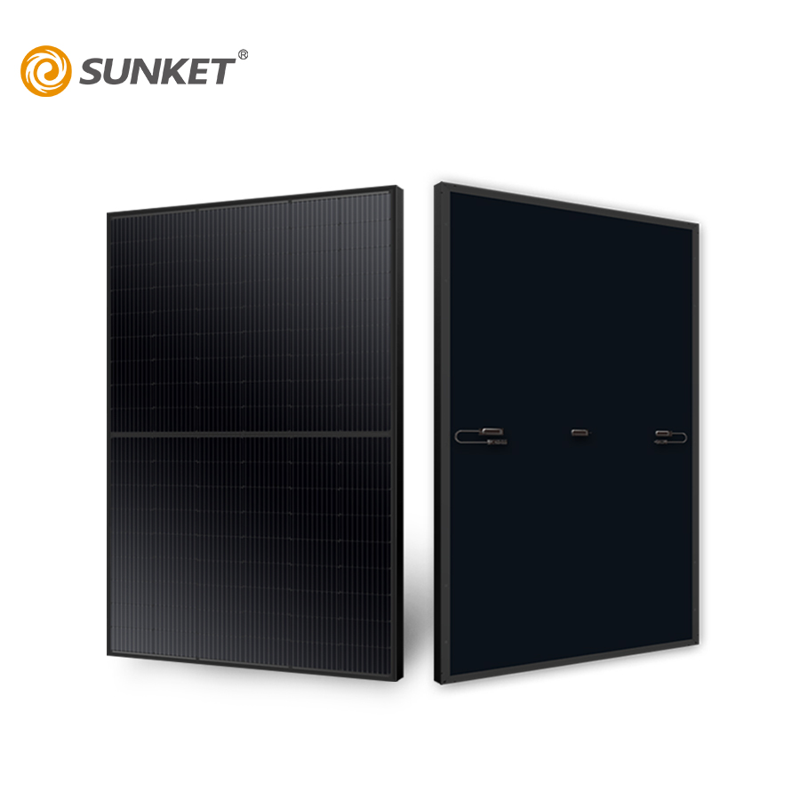 Sunket alles schwarz Full Black 405w Solar Panel