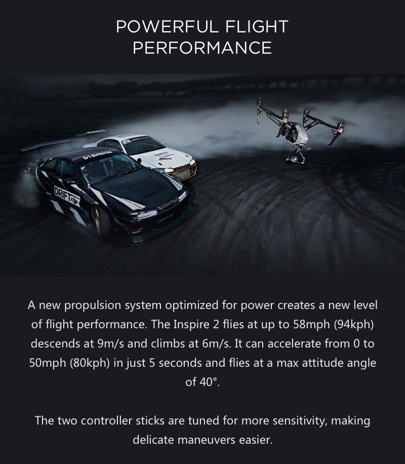 DJI INSPIRE 2 professional intelligence drone