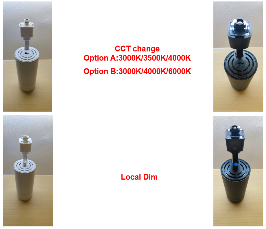 Daytonled Family Series ETL CETL Cert CRI90 H-type J-type L-type 7W 15W 20W 30W 38W CCT Change Led Track Head