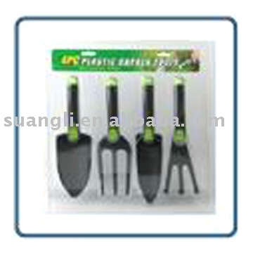 Four Parts Plastic Garden Tools, plastic shovel &amp; hoe