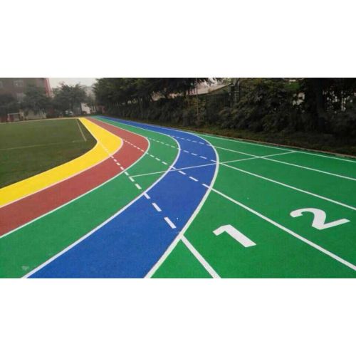 La ligne de peinture professionnelle courte la surface de course sportive de plancher de piste sportive